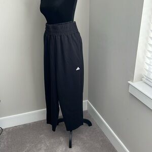 Adidas athletic pants, black with white logo
